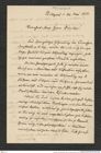 Nachlass Franz Steindachner, Brief von Ferdinand Krauss an Franz Steindachner (24.05.1878), Inv.Nr. 278.05, Seite 1
